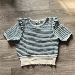 Blue Knit Top Medium
